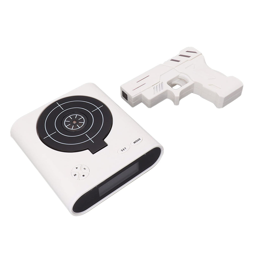 GOTOTOP Reloj Creativo de Pistola, Despertador de Pantalla LED Digital LED con 2 Modos de Alarma Interesantes para la Sala de Estar de la Oficina del Dormitorio en Casa