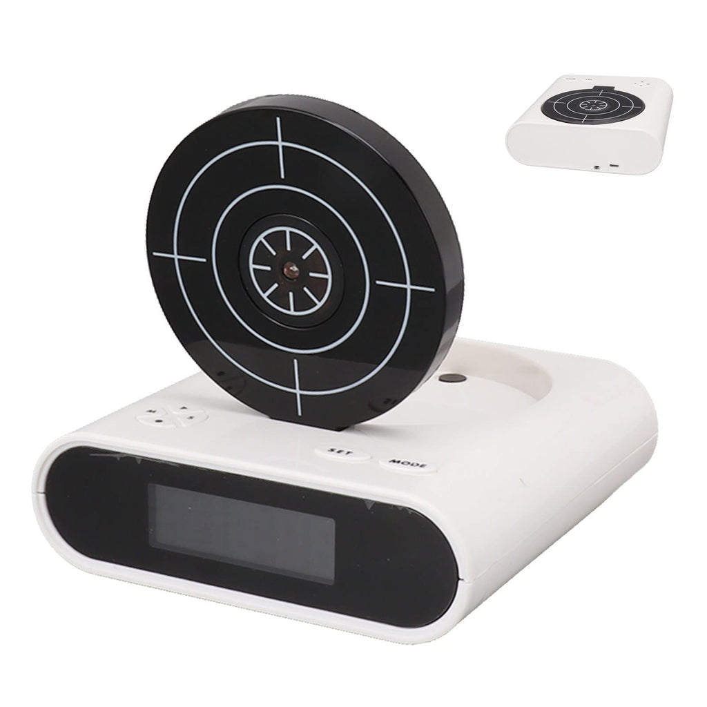 GOTOTOP Reloj Creativo de Pistola, Despertador de Pantalla LED Digital LED con 2 Modos de Alarma Interesantes para la Sala de Estar de la Oficina del Dormitorio en Casa