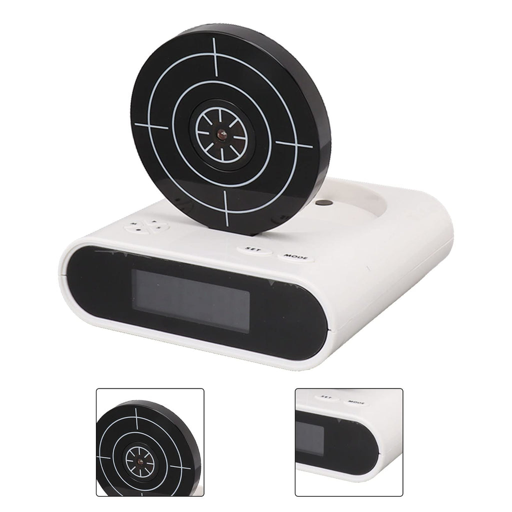 GOTOTOP Reloj Creativo de Pistola, Despertador de Pantalla LED Digital LED con 2 Modos de Alarma Interesantes para la Sala de Estar de la Oficina del Dormitorio en Casa